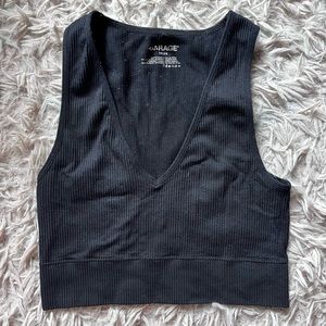 Garage, black tank top